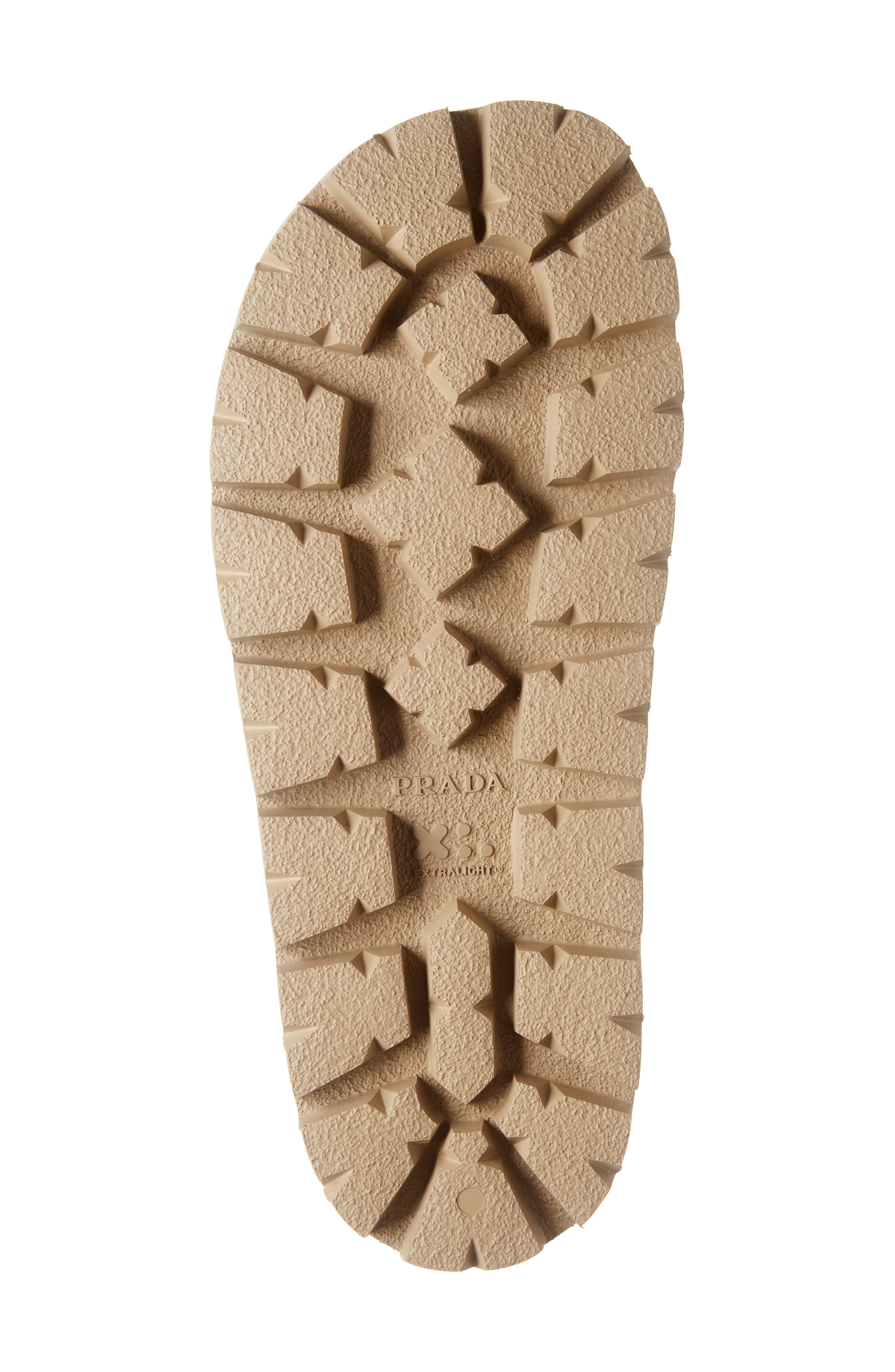 Prada Logo Matelassé Slide Sandal, Alternate, color, 