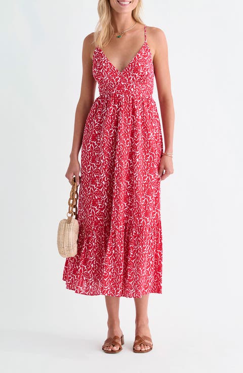 Sconset Cotton Seersucker Maxi Sundress