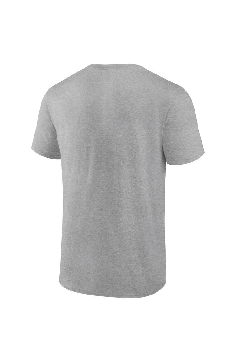 FANATICS Men's Fanatics Branded Heathered Gray Cincinnati Reds Iconic Go for Two T-Shirt, Alternate, color, 