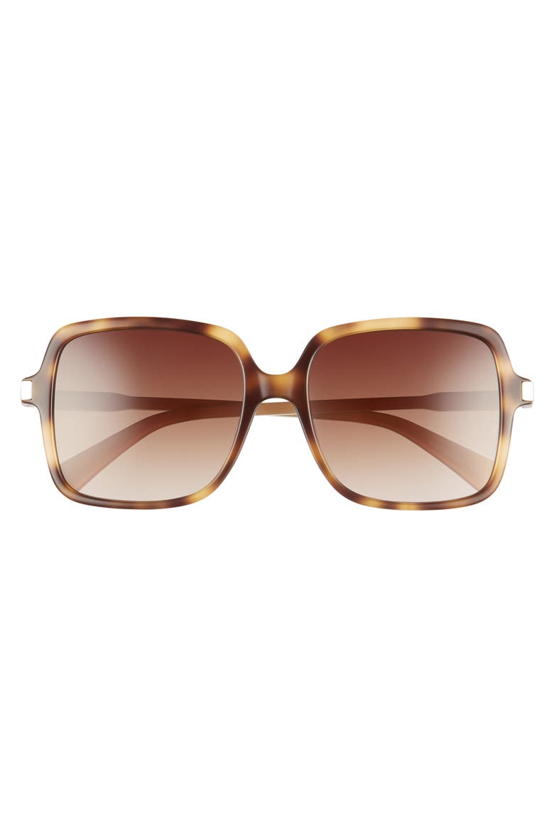 Le Pliage 55mm Gradient Square Sunglasses, Alternate, color, HAVANA/ IVORY