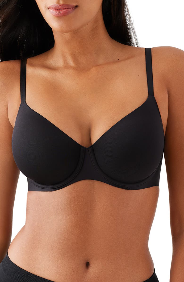 Wacoal Sleek Standard Underwire Bra, Main, color, Black