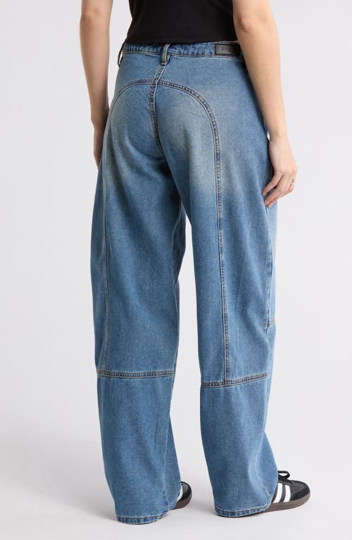 Shop Ptcl Baggy Carpenter Jeans In Medium Wash