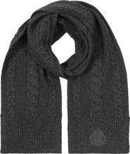 Lauren Ralph Lauren metallic direct embroidery cable scarf