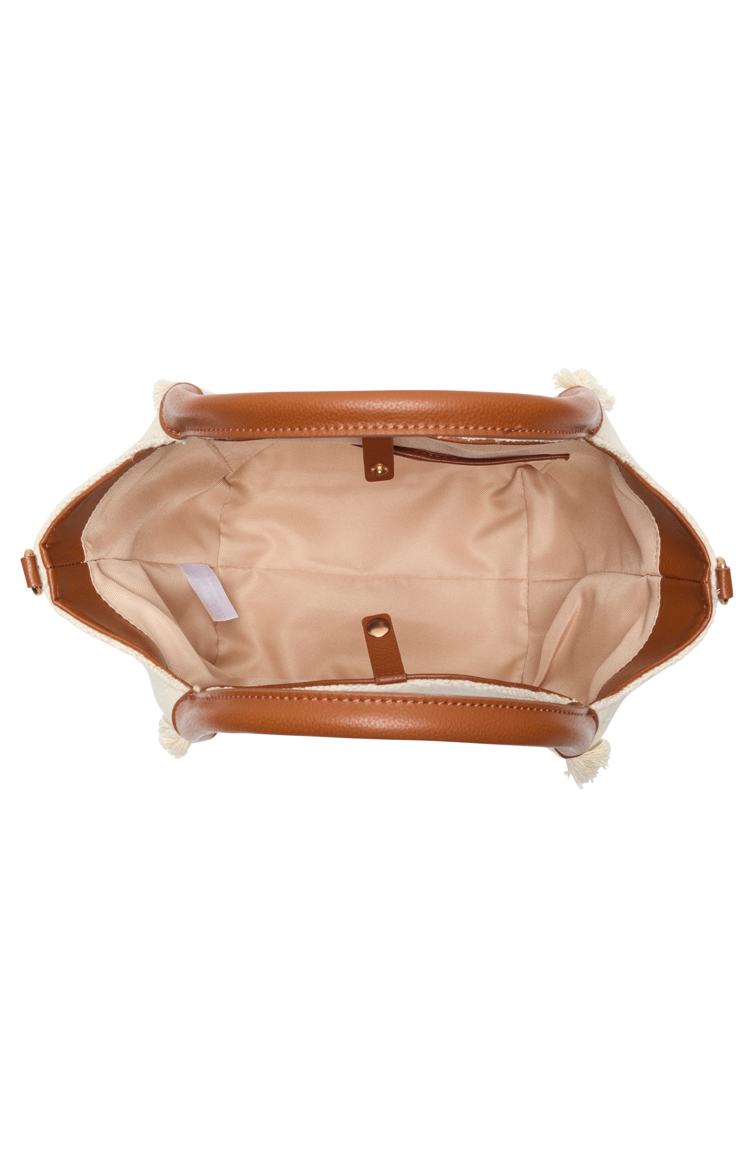 Sam Edelman Mini Sydney Frayed Bucket Tote, Alternate, color, Neutral