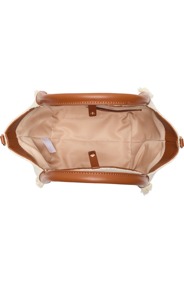 Sam Edelman Mini Sydney Frayed Bucket Tote, Alternate, color, Neutral