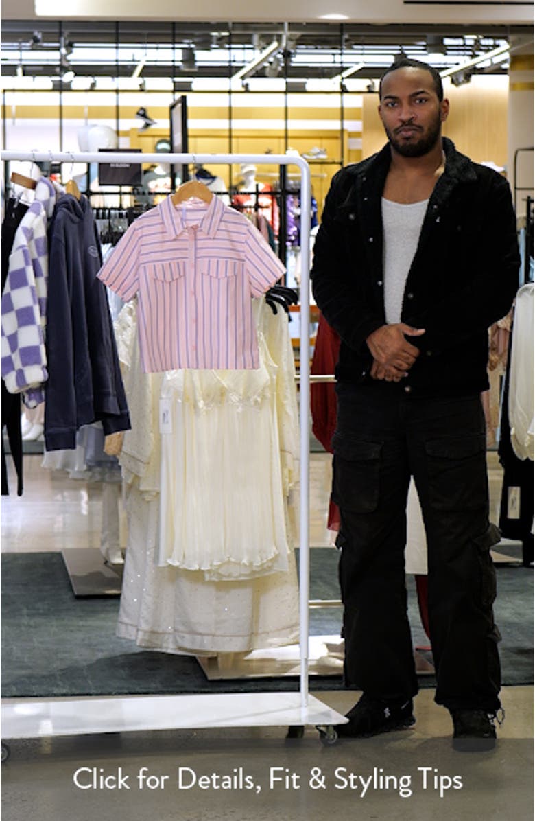 Kids' Meet & Greet Stripe Button-Up Shirt, sales video thumbnail