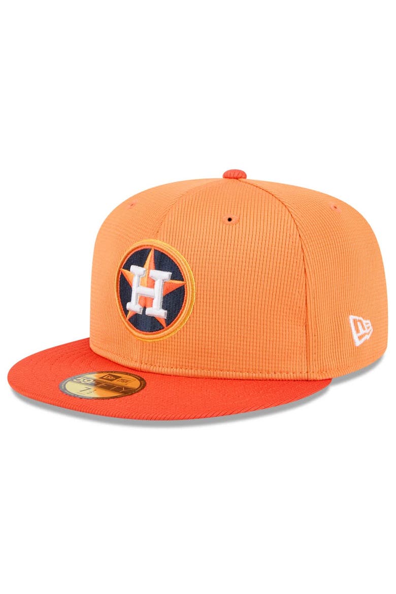 Men's New Era  Orange Houston Astros 2025 Spring Training 59FIFTY Fitted Hat, Alternate, color, Orange