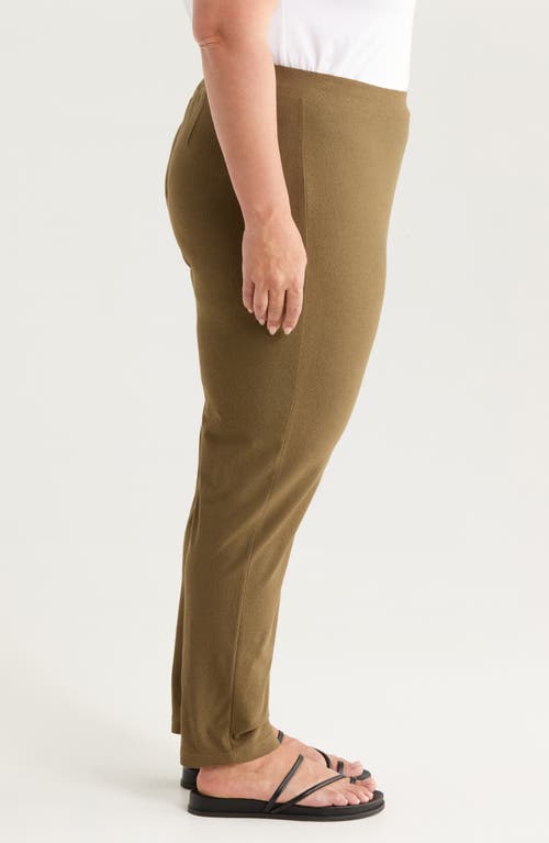 Eileen Fisher Slim Ankle Pants In Green