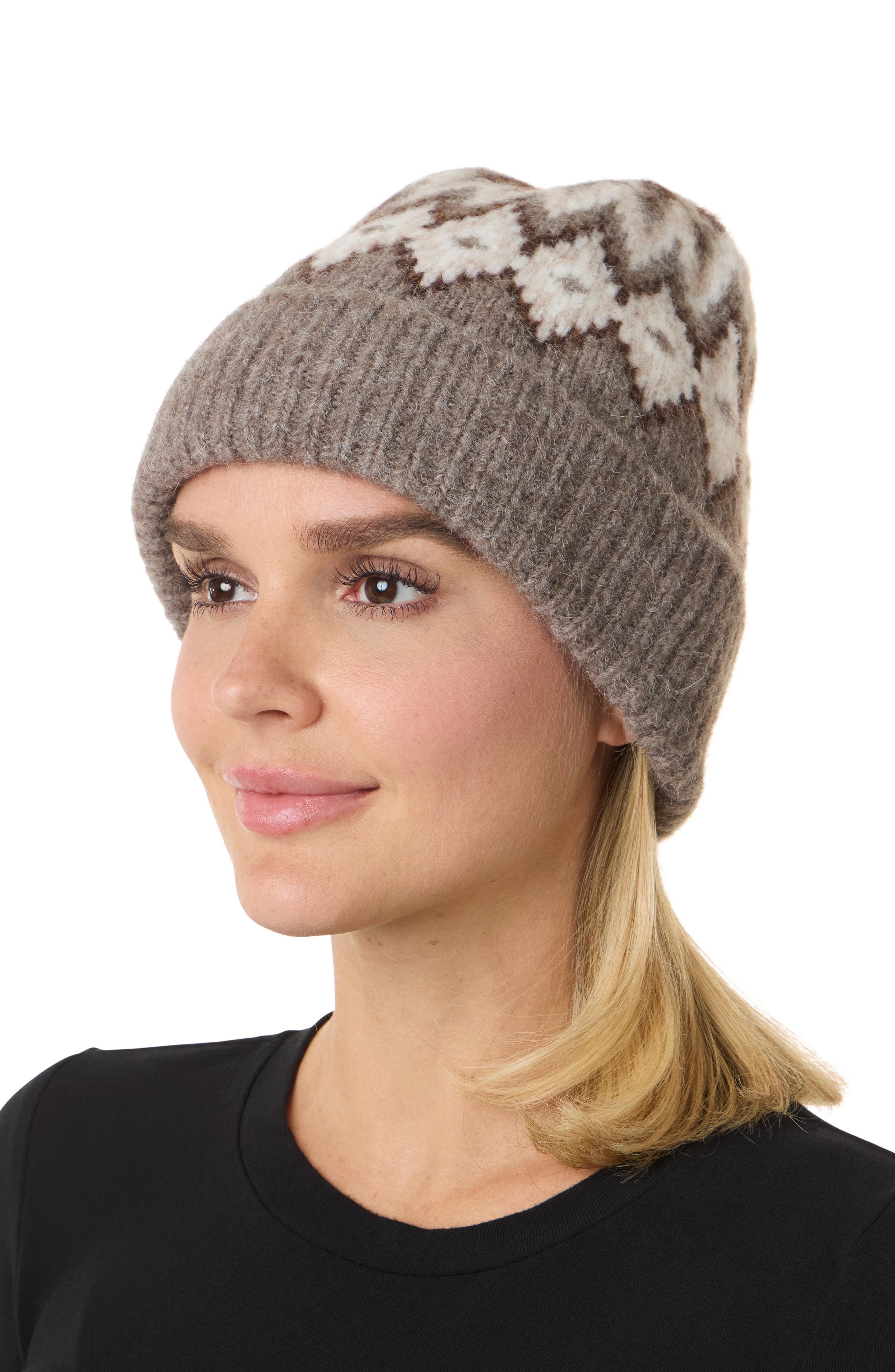 Brooks Brothers Fair Isle Beanie (Women) | Nordstromrack
