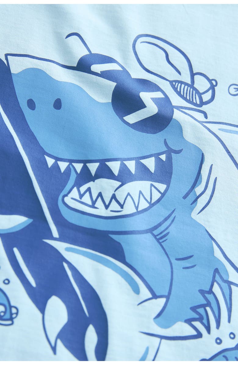 NEXT Kids' Shark Cotton Graphic T-Shirt, Alternate, color, Blue