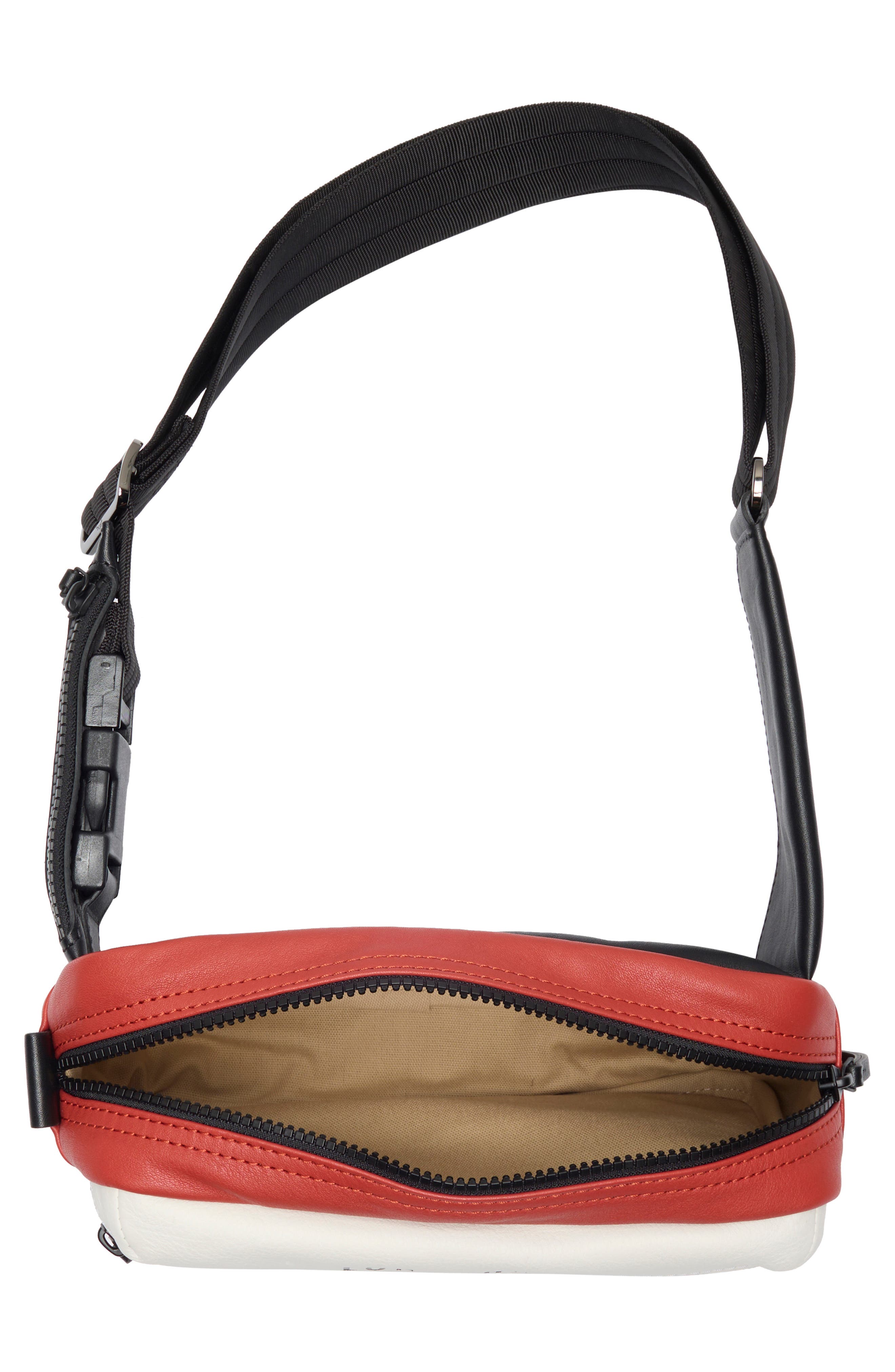 Longchamp 3D Sport Leather Belt Bag, Alternate, color, Brick