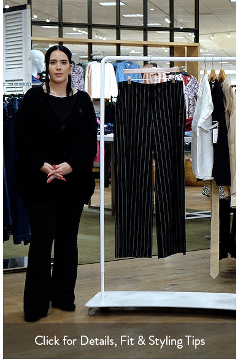 Anna Pinstripe High Waist Wide Leg Pants video