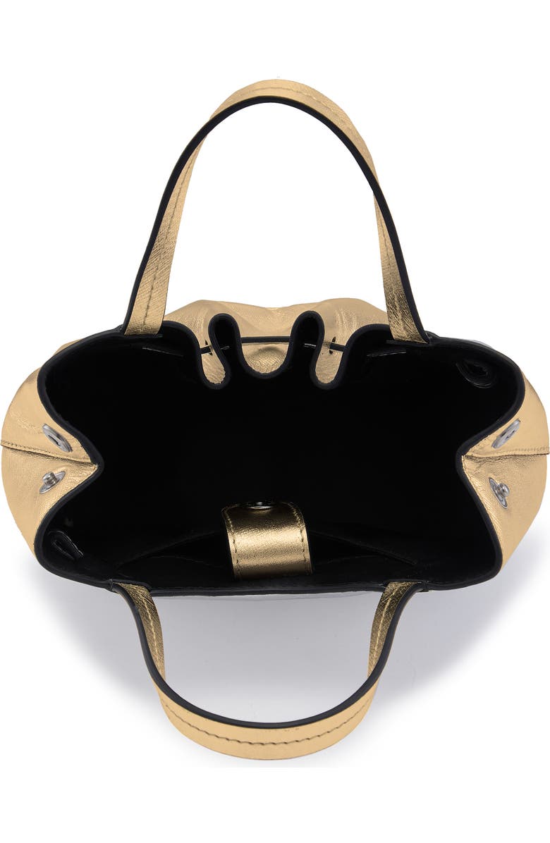 behno Mini Katrina Metallic Leather Crossbody Tote, Alternate, color, Gold