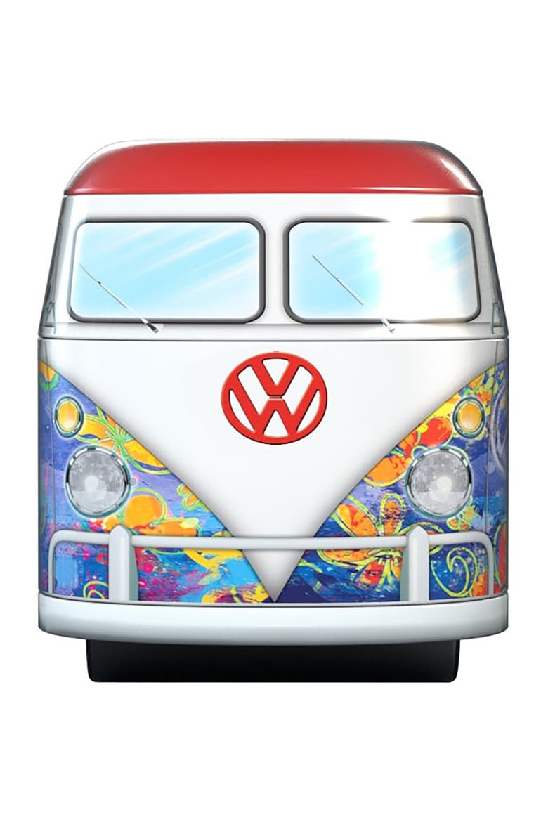 VW Wave Hopper Bus Shaped Tin Puzzle, 550pcs, Alternate, color, Multicolored