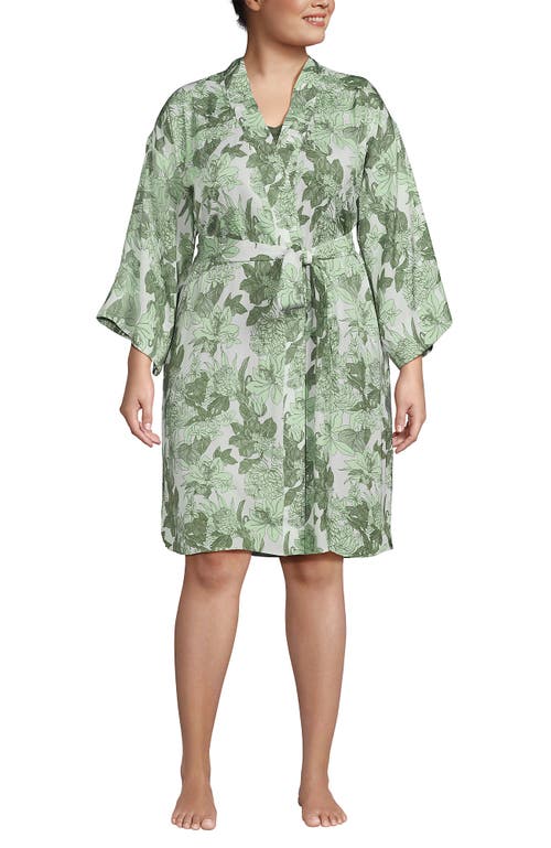 LANDS' END LANDS' END MATTE SATIN 2 PIECE PAJAMA SET