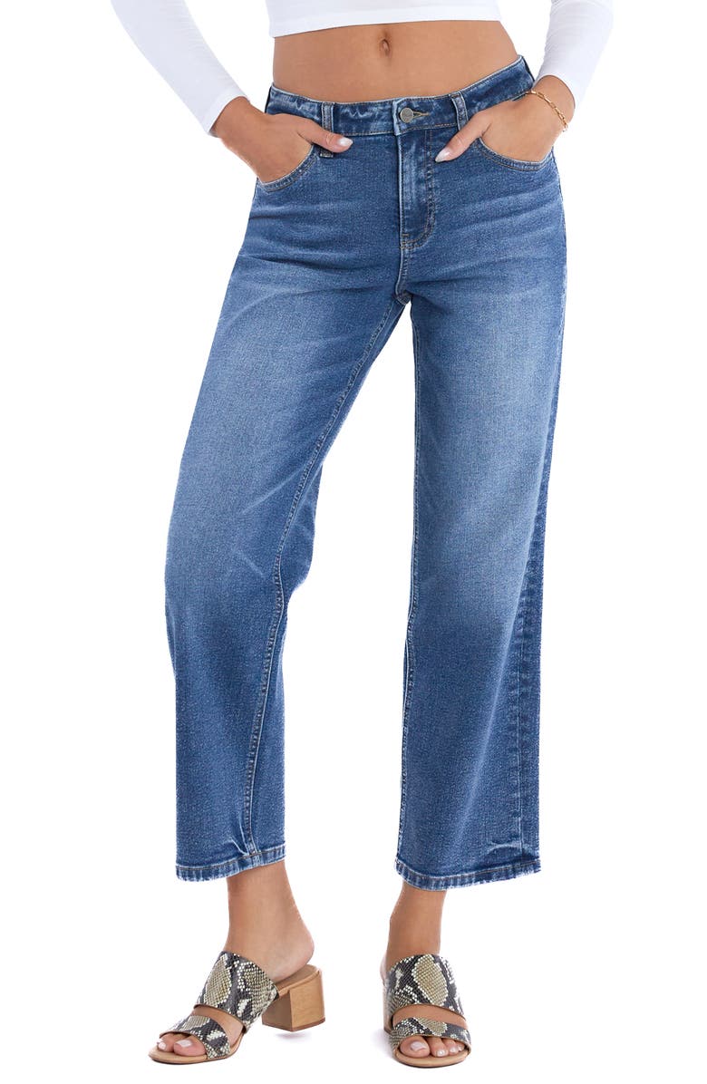 HINT OF BLU Mid Rise Boyfriend Jeans, Main, color, 