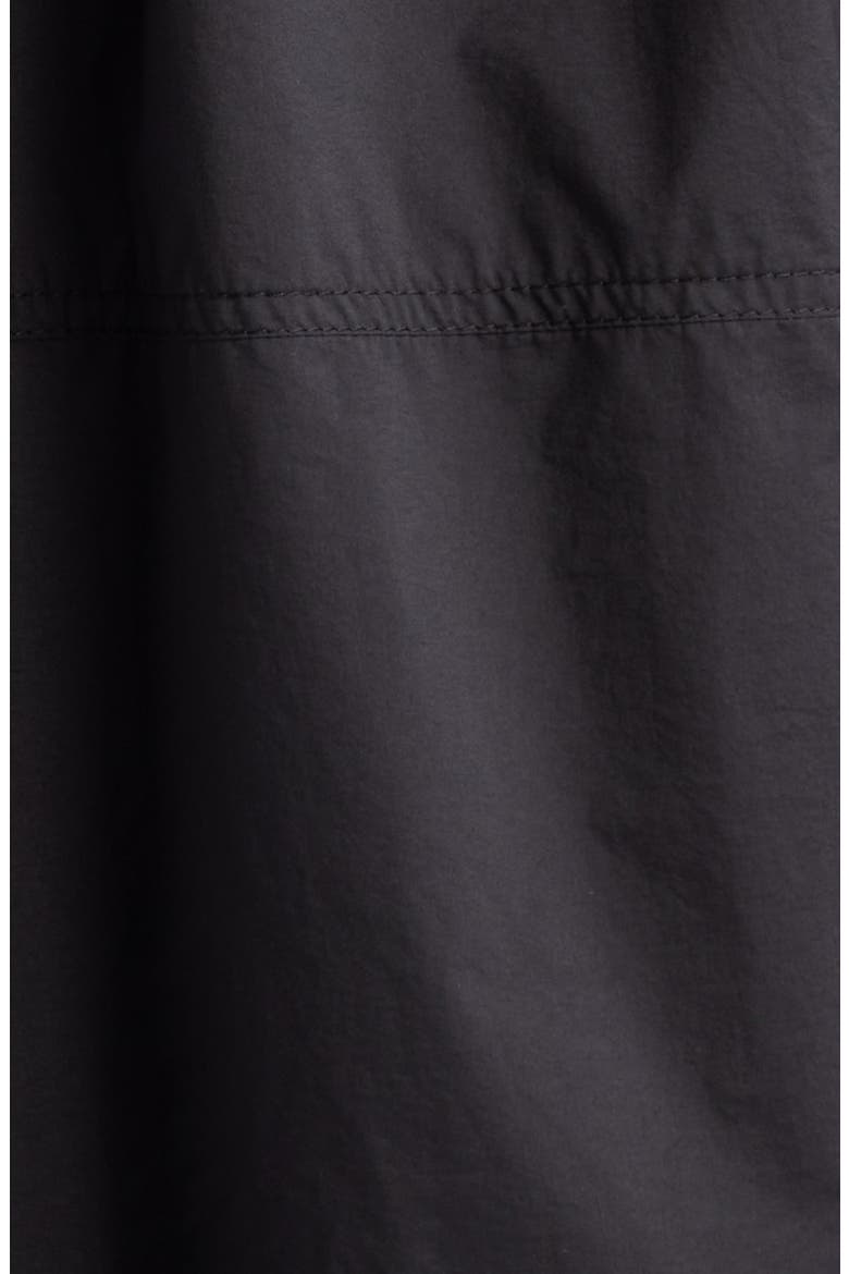 Elorn Mixed Media Long Coat, Alternate, color, BLACK