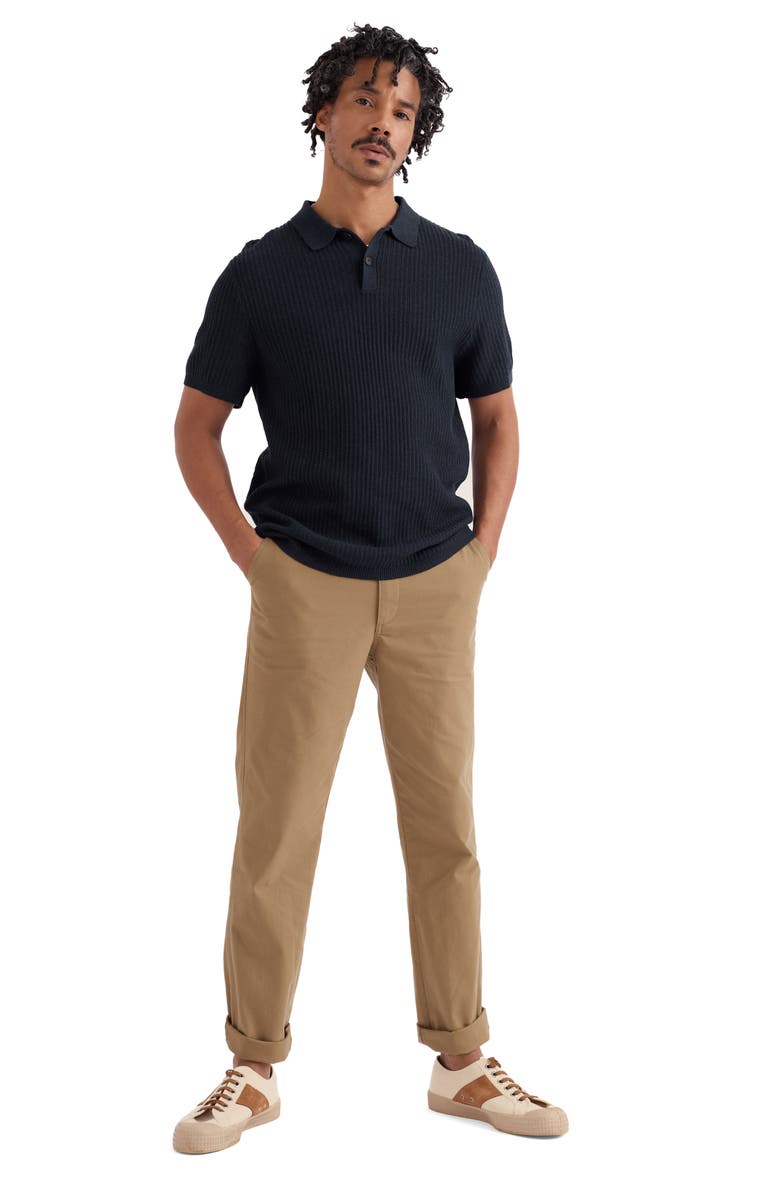 Seasalt Cornwall Koeswik Ribbed Organic Cotton Polo, Alternate, color, Maritime
