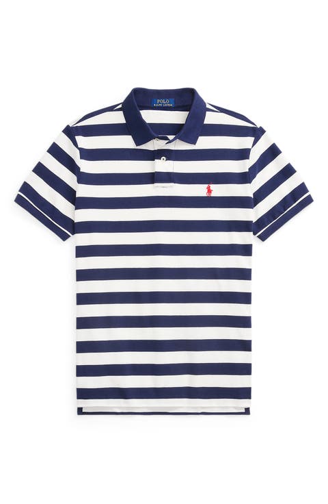 Stripe Cotton Piqué Polo
