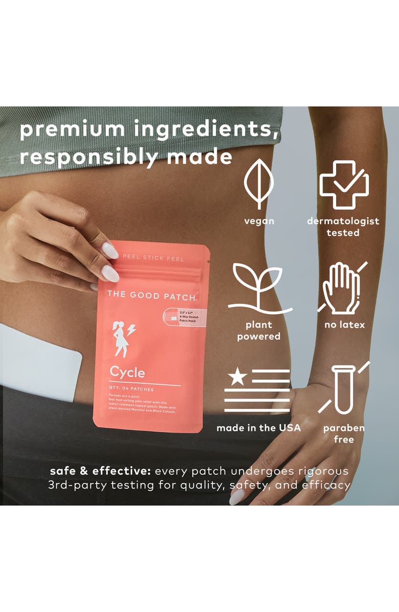 The Good Patch Cycle Wellness Patch, Alternate, color, NO COLOR