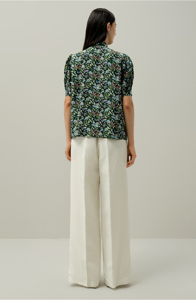 Lilysilk Puff-Sleeve Blouse - Made With Liberty Fabric, Alternate, color, Fairytale Forest