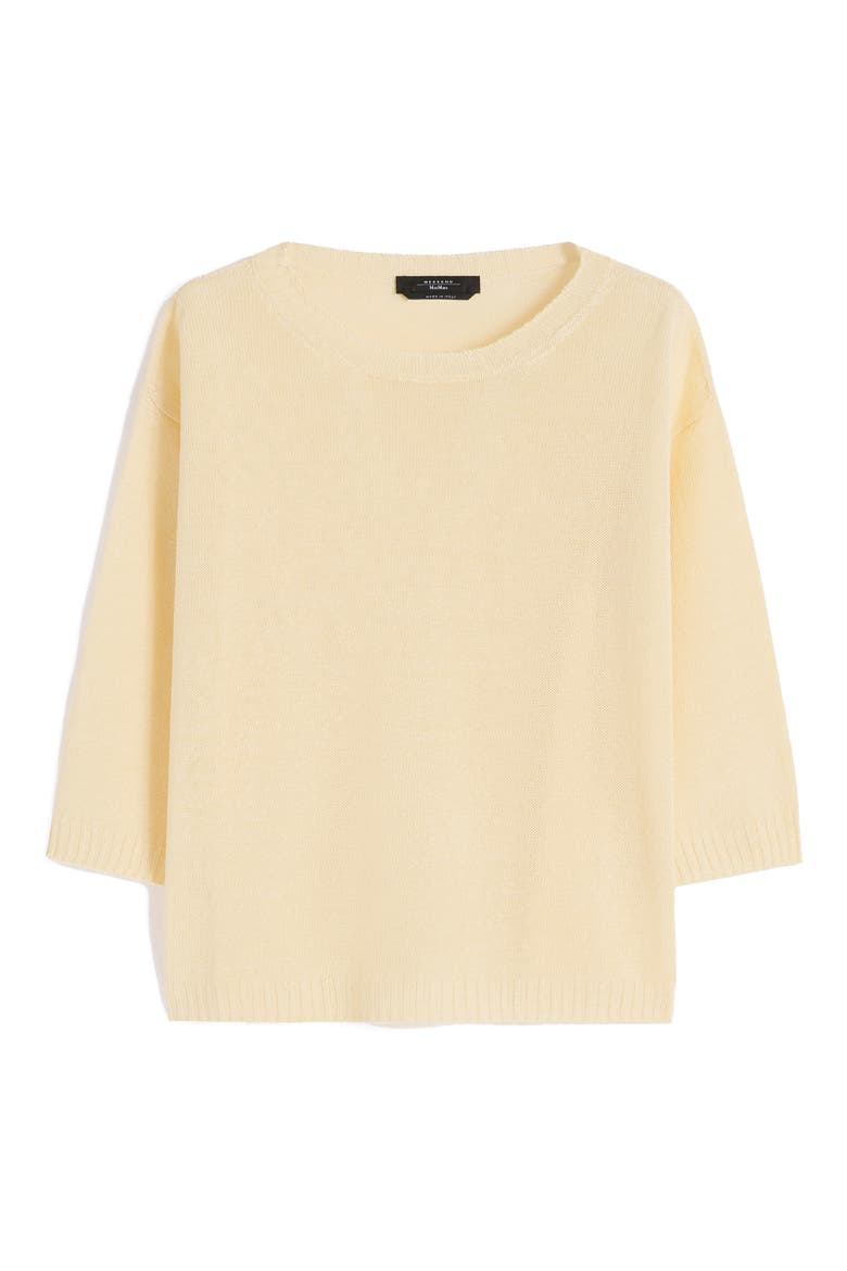 Cannone Linen Sweater, Alternate, color, LIGHT YELLOW