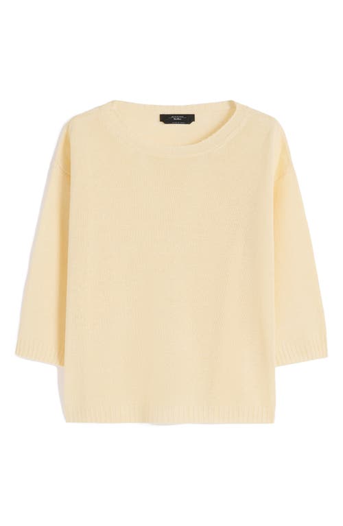 Weekend Max Mara Cannone Linen Sweater In Yellow