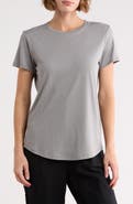 Vince Crewneck Shirt Tail T-Shirt