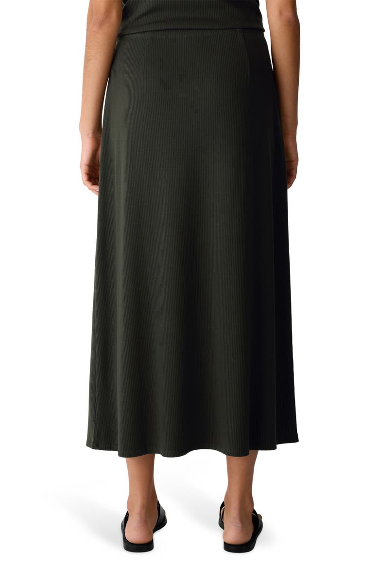 Rib Maxi Skirt, Alternate, color, SEAWEED