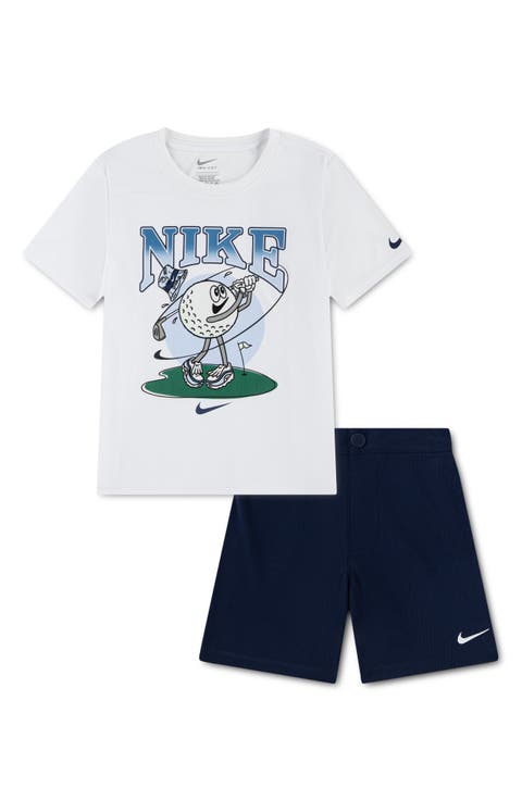 Golf Graphic T-Shirt & Shorts Set (Little Kid)