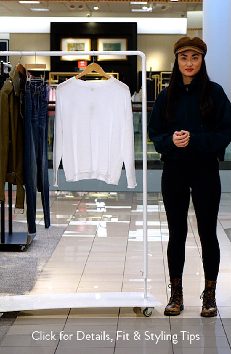 Crewneck Organic Linen & Organic Cotton Sweater, sales video thumbnail