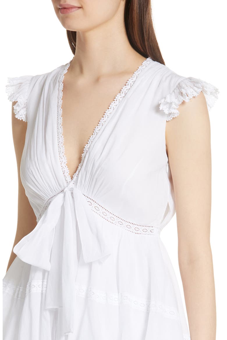 Jourdana Crochet Trim Dress, Alternate, color, BRIGHT LIGHT