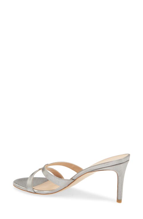 Stuart Weitzman Soiree Sleek 75 Sandal In Argento