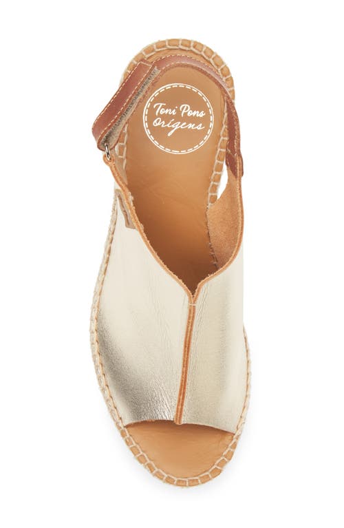 Toni Pons 'lugano' Espadrille Wedge Sandal In Platinum