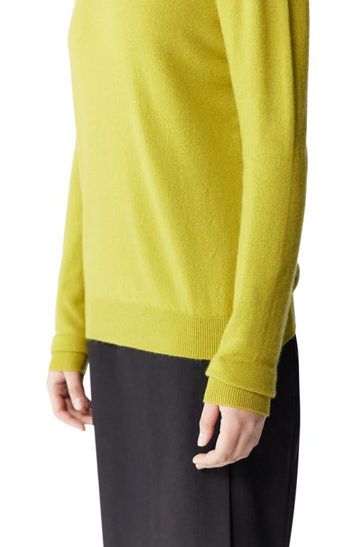 Gobi Mongolian Cashmere Crew Neck Sweater In Green