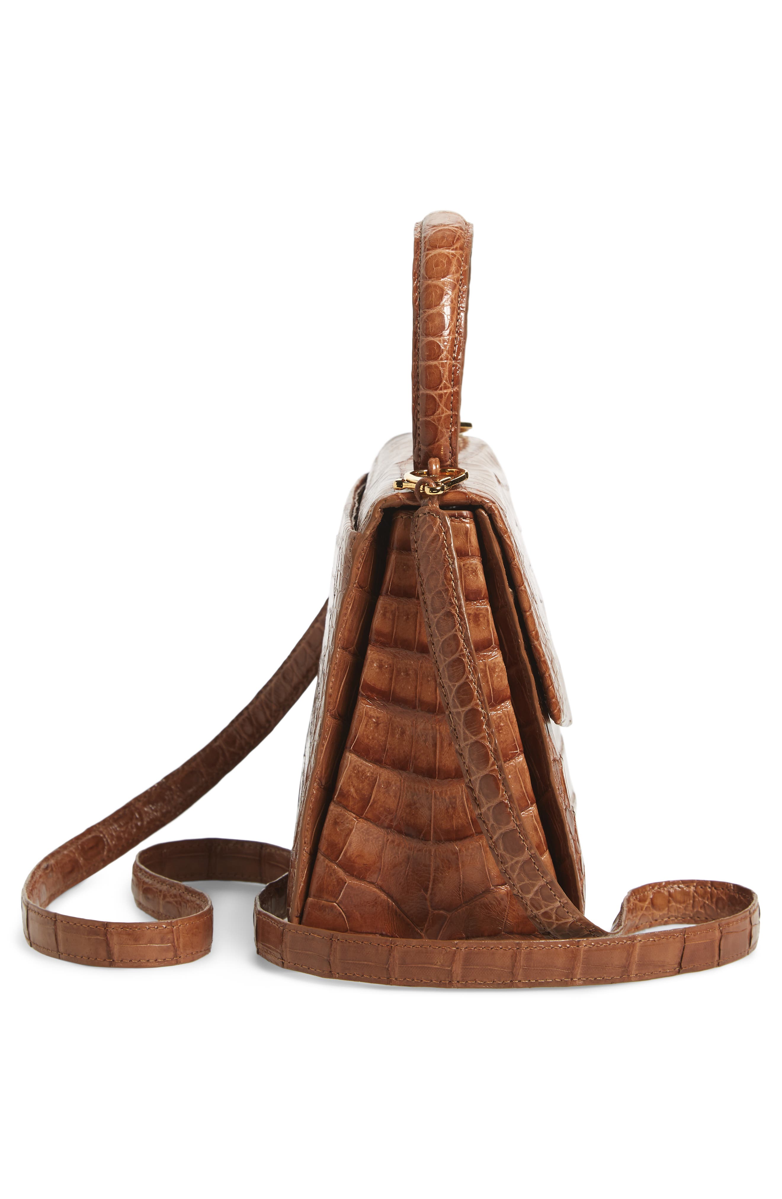 Nancy Gonzalez Lolita Genuine Crocodile Top Handle Bag, Alternate, color, 