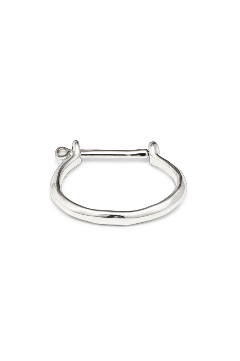 Minimalist Bangle Bracelet, Main, color, Silver