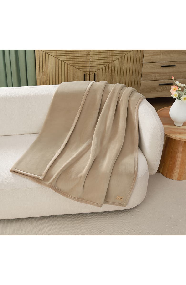 UGG<sup>®</sup> Coco Throw Blanket, Alternate, color, Mustard Seed