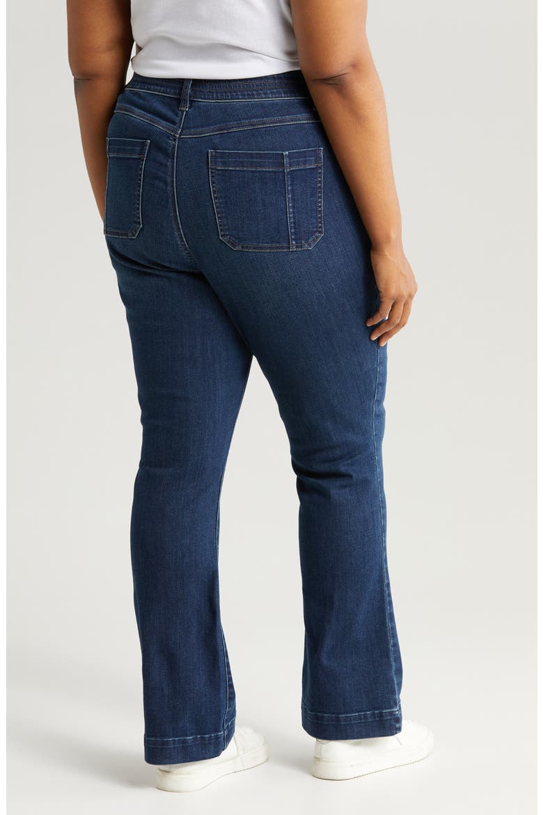 'Ab'Solution High Waist Bootcut Jeans, Alternate, color, INDIGO