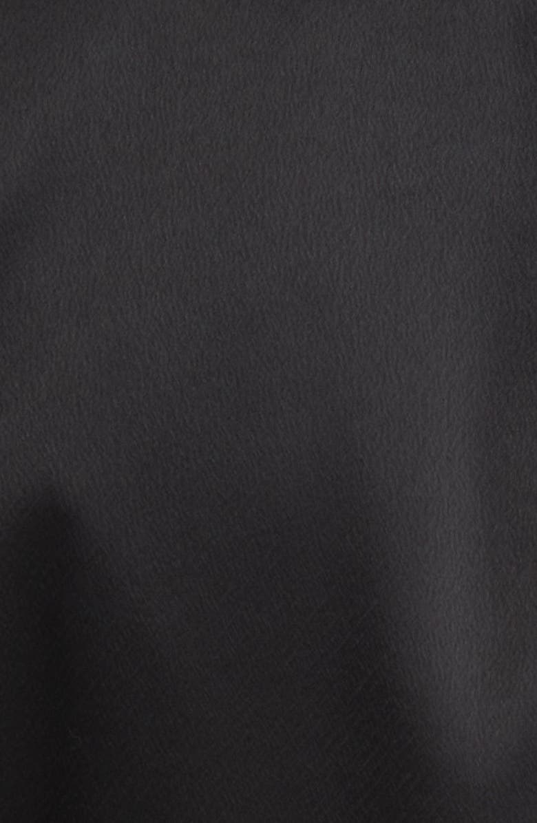 PAIGE Havenn Tie Waist Satin Blazer, Alternate, color, Black