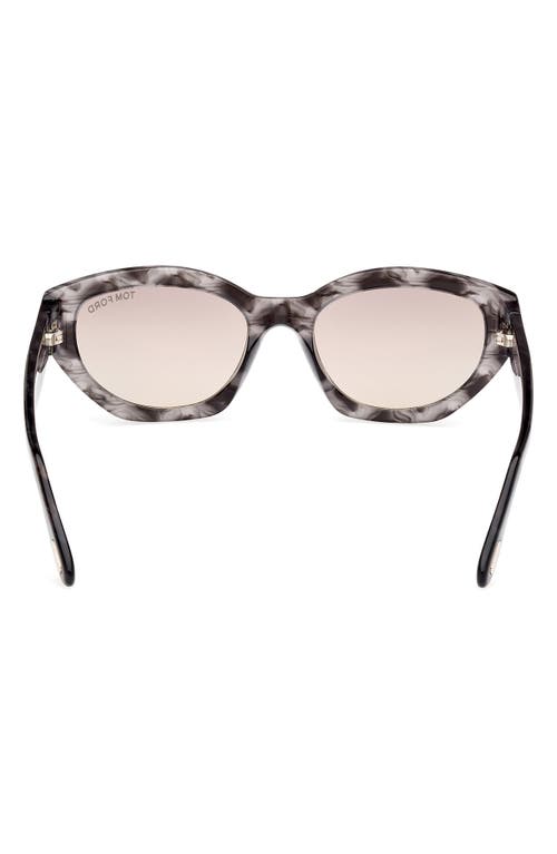 Tom Ford Penny 55mm Geometric Sunglasses In Multi