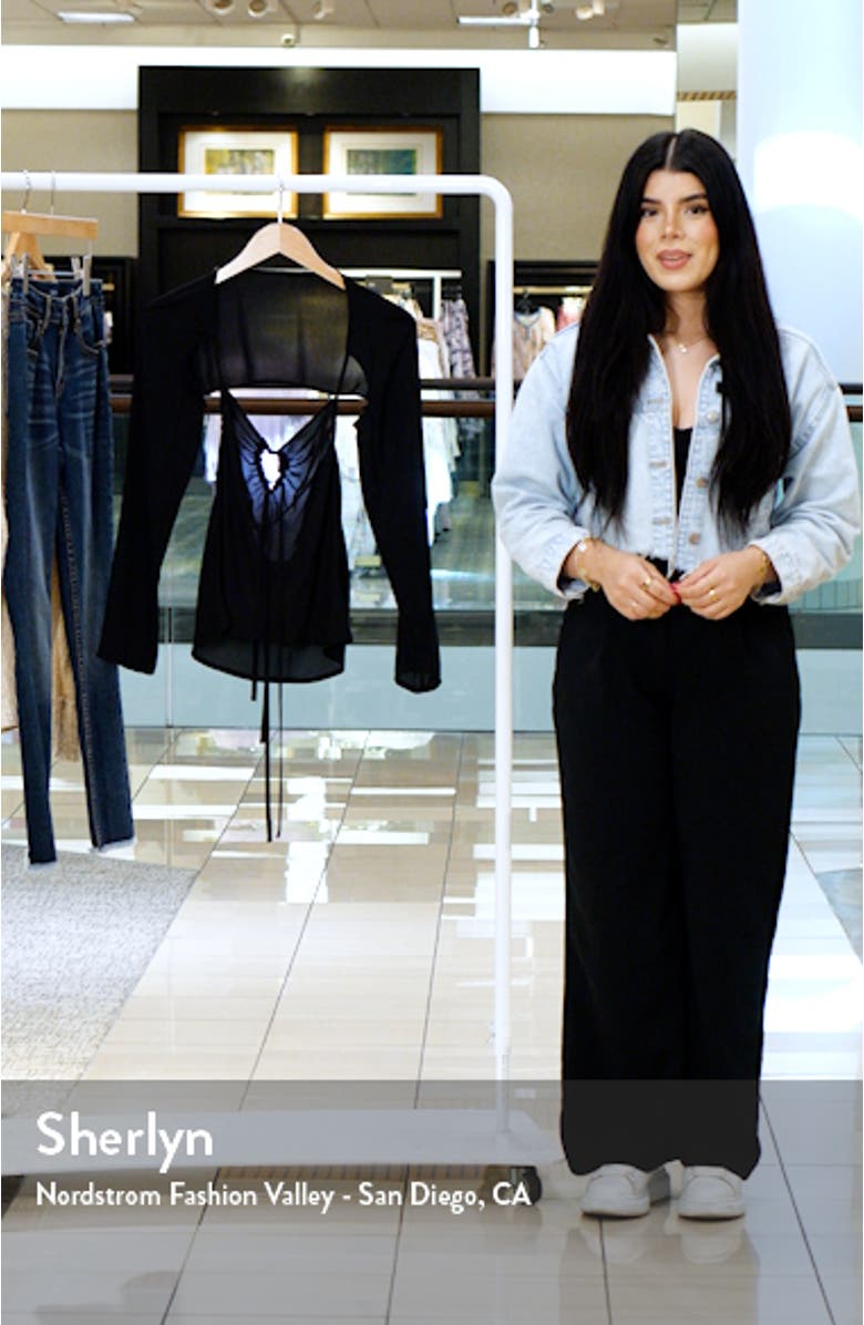 Cutout Crop Blouse, sales video thumbnail