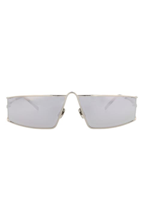 SL606 66mm Oversize Square Sunglasses