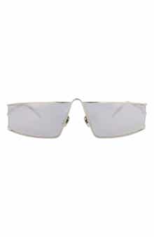 SL606 66mm Oversize Square Sunglasses