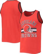 '47 Men's '47 Orange Cleveland Browns Edge Super Rival Tank Top