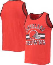 '47 Men's '47 Orange Cleveland Browns Edge Super Rival Tank Top
