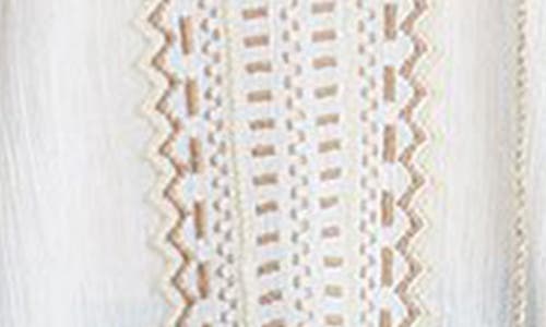 KAREN KANE KAREN KANE EMBROIDERED SIDE SLIT TUNIC TOP 
