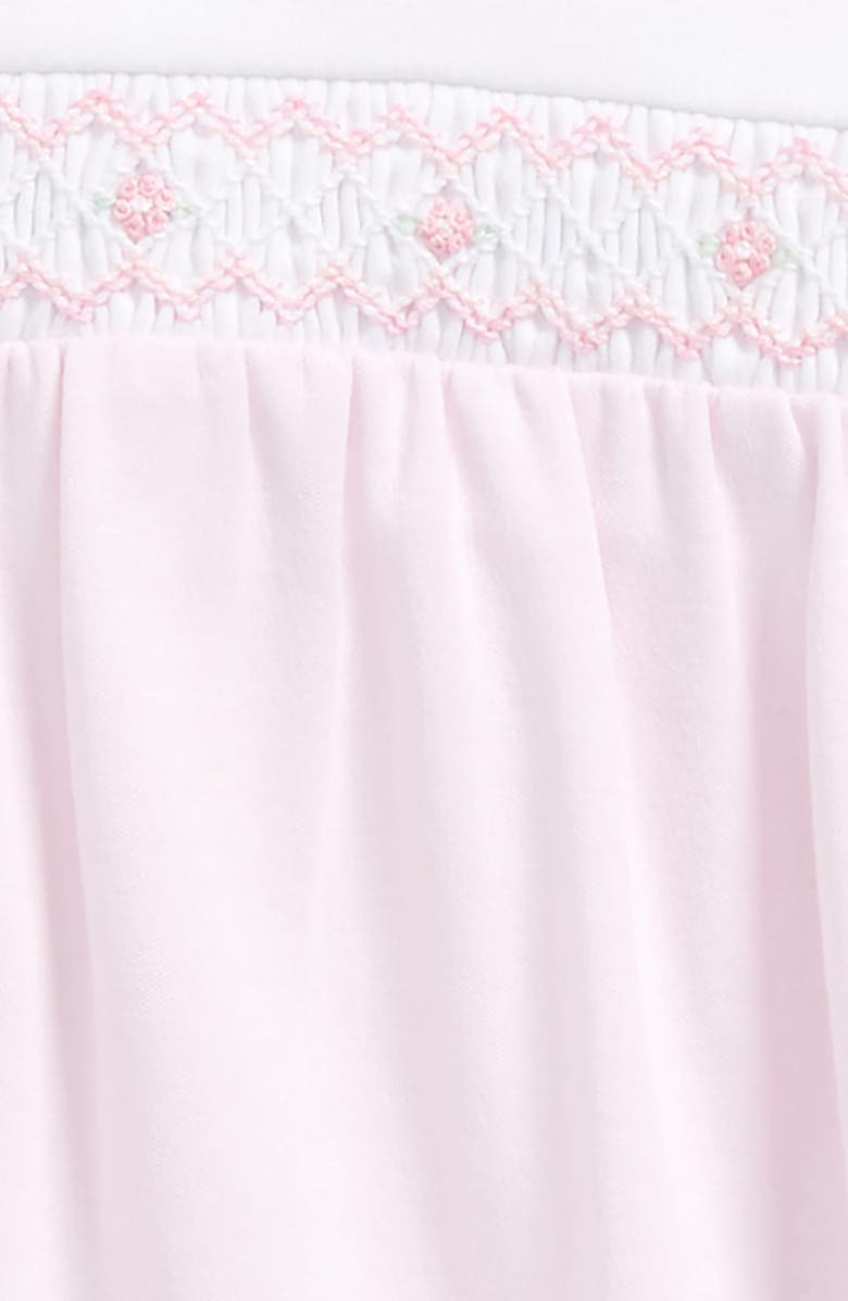 Kissy Kissy Smocked Pima Cotton Footie, Alternate, color,