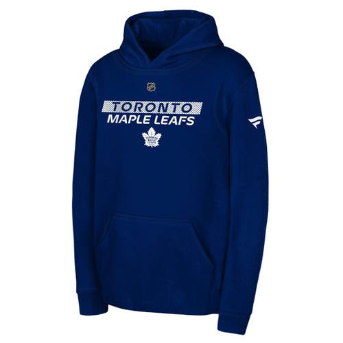 Outerstuff Kids'  Youth Blue Toronto Maple Leafs Authentic Pro Wordmark Fleece Pullover Hoodie