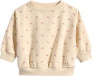 QUINCY MAE Relaxed Stretch Organic Cotton Fleece Sweatsirt